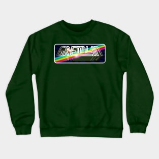 Gremlin Graphics Retro Video Games Logo Pixellated Crewneck Sweatshirt